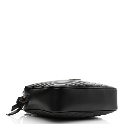 Saint Laurent Calfskin Matelasse Monogram Lou Camera Bag Black 4 of 10