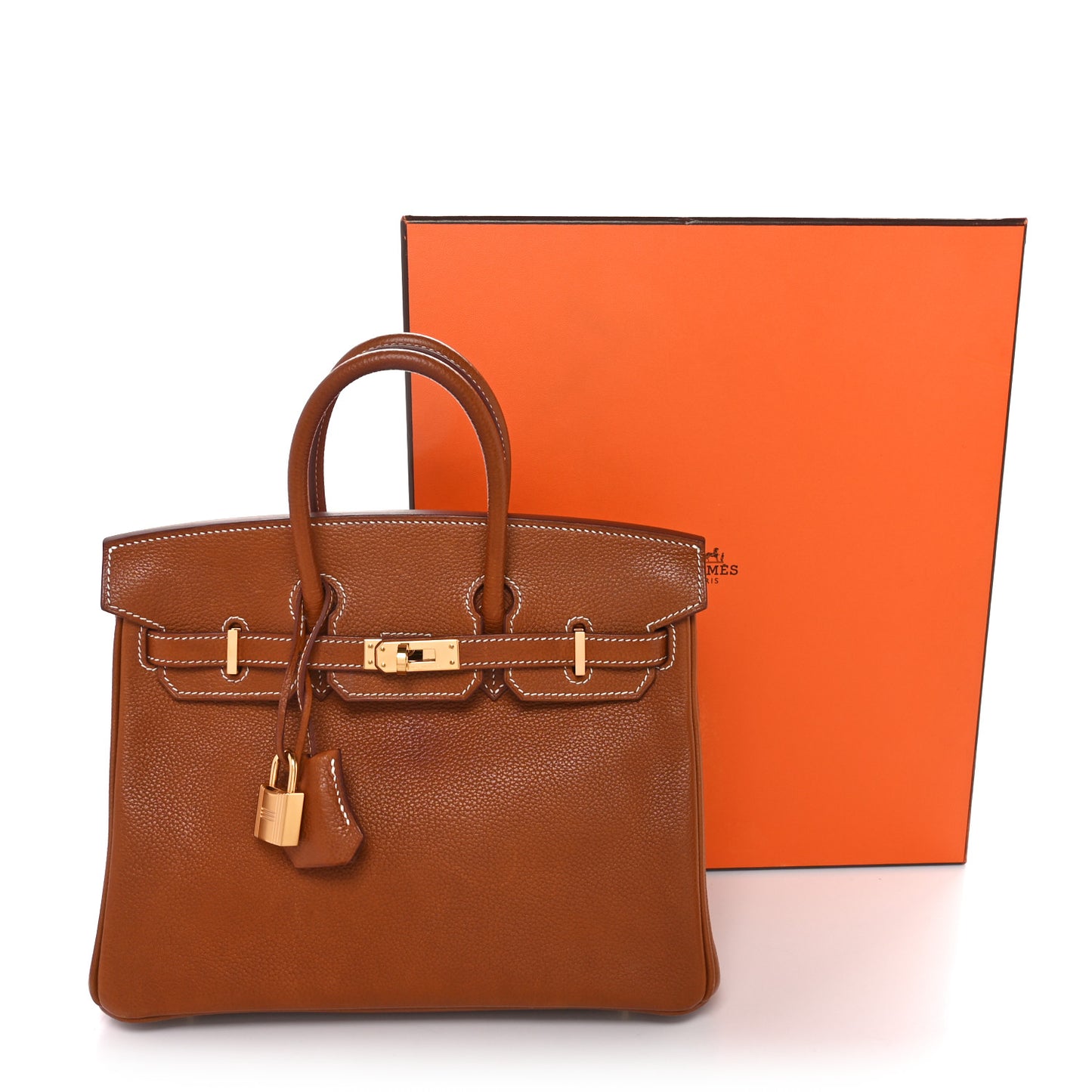 Natural Barenia Faubourg Birkin 25 Fauve