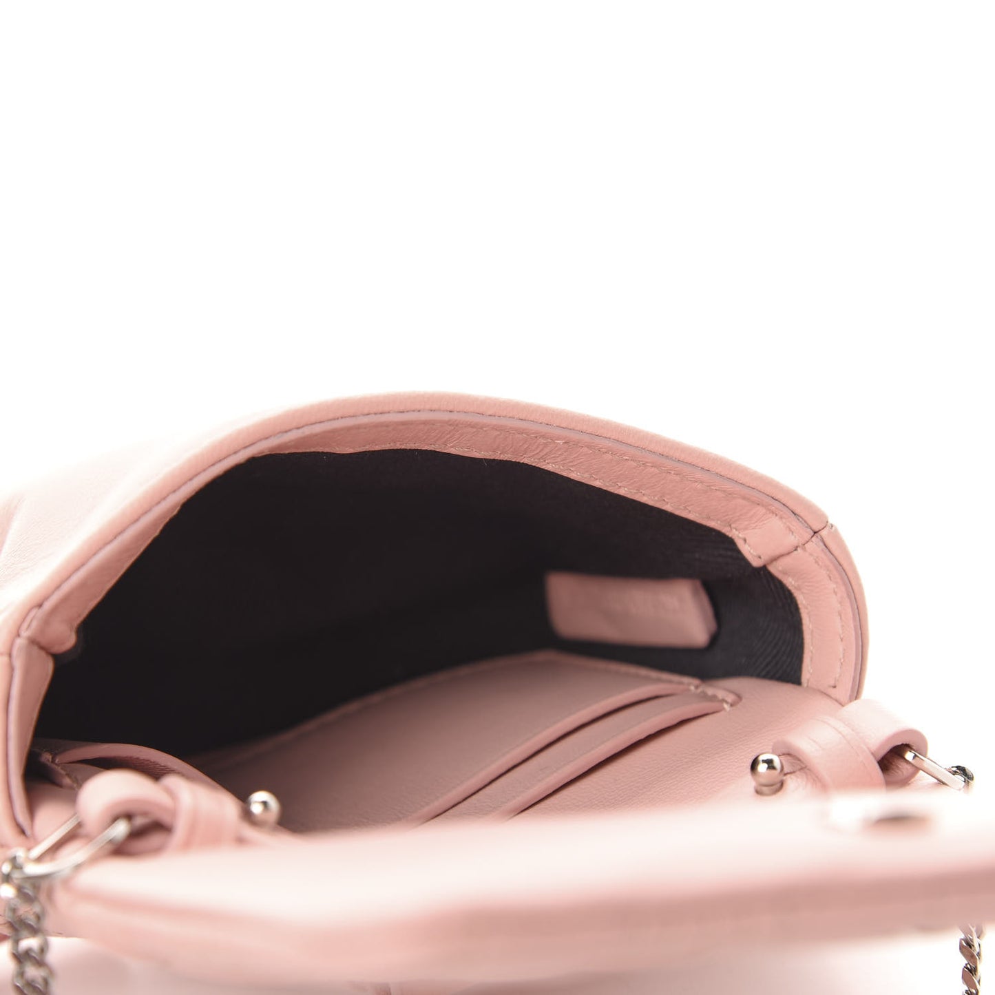 Lambskin Quilted Micro Lola Bag Blush Pink