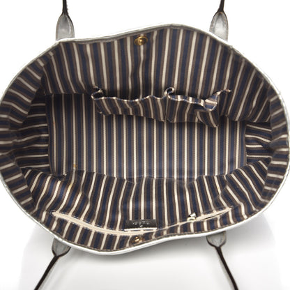Gucci Metallic Monogram New Britt Medium Tote Silver 5 of 14
