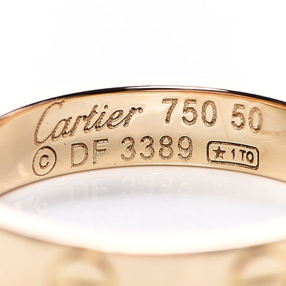 Cartier 18K Yellow Gold 3.5mm LOVE Wedding Band Ring 50 5.25 3 of 3