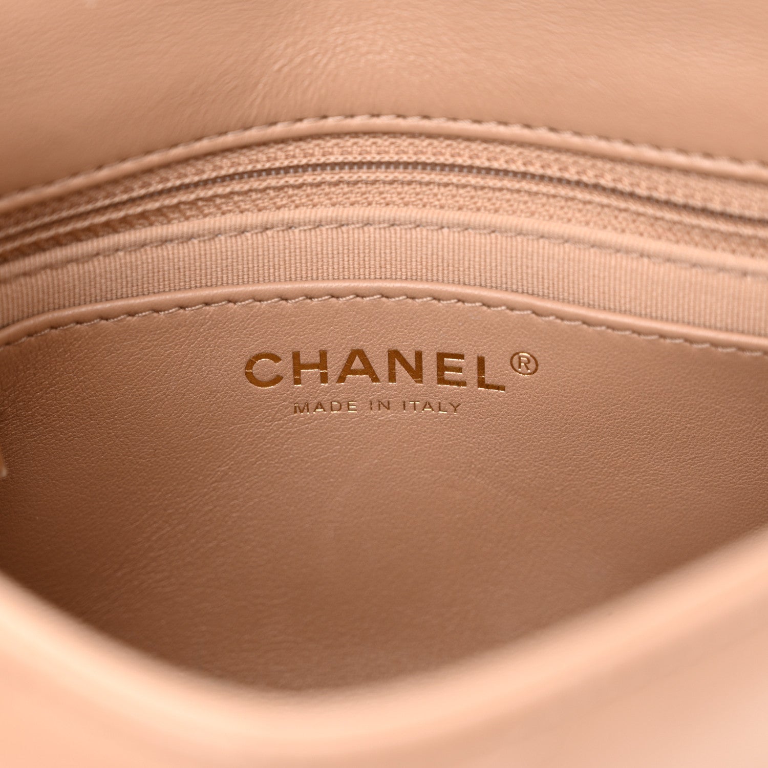 Chanel Calfskin Quilted Mini Charms Flap Dark Beige 6 of 10