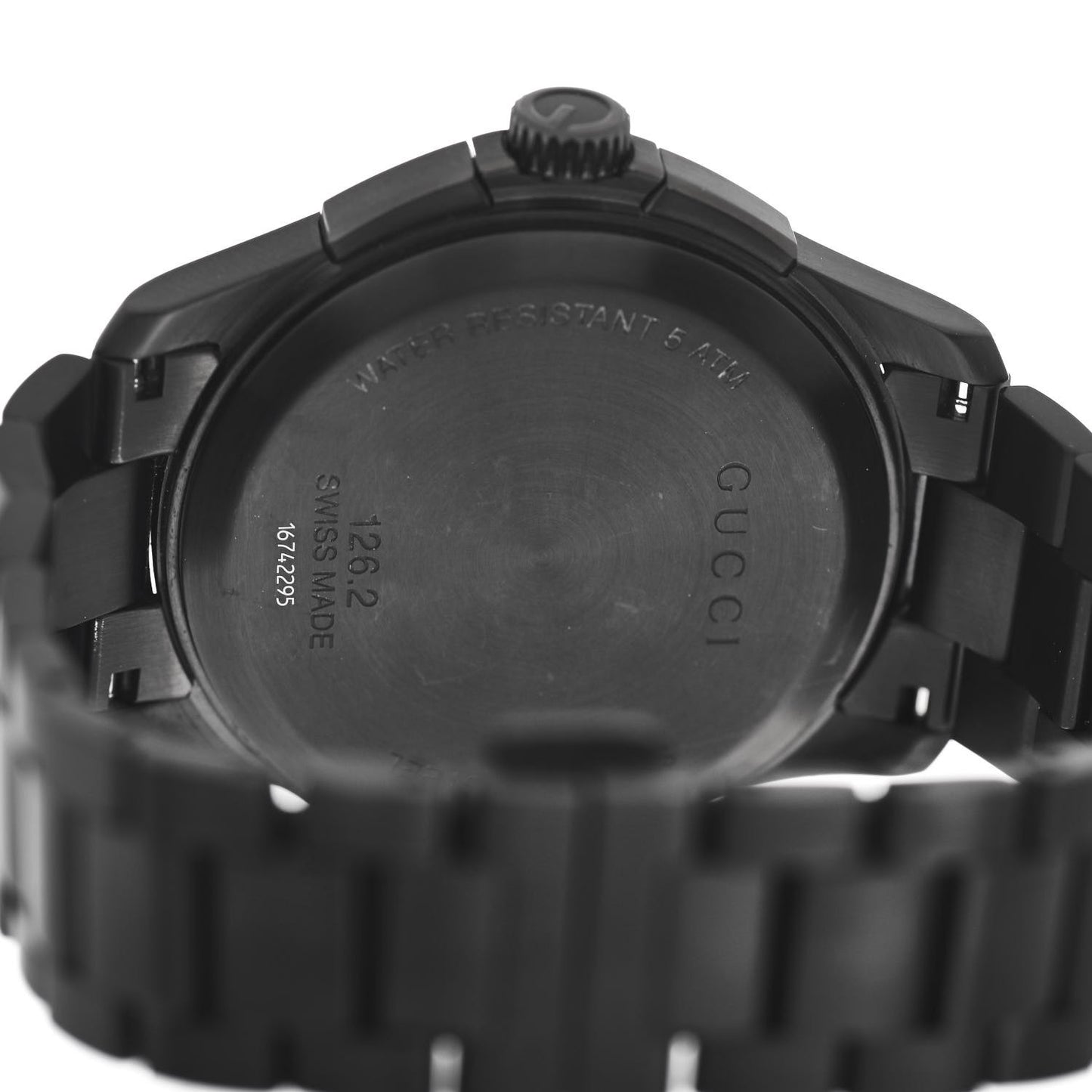 PVD Stainless Steel 44mm G-Timeless Chronograph Quartz Watch Black