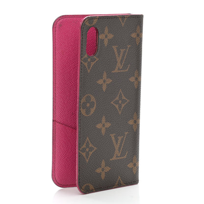 Louis Vuitton Monogram iPhone XS Max Folio Case Rose Pop 3 of 13