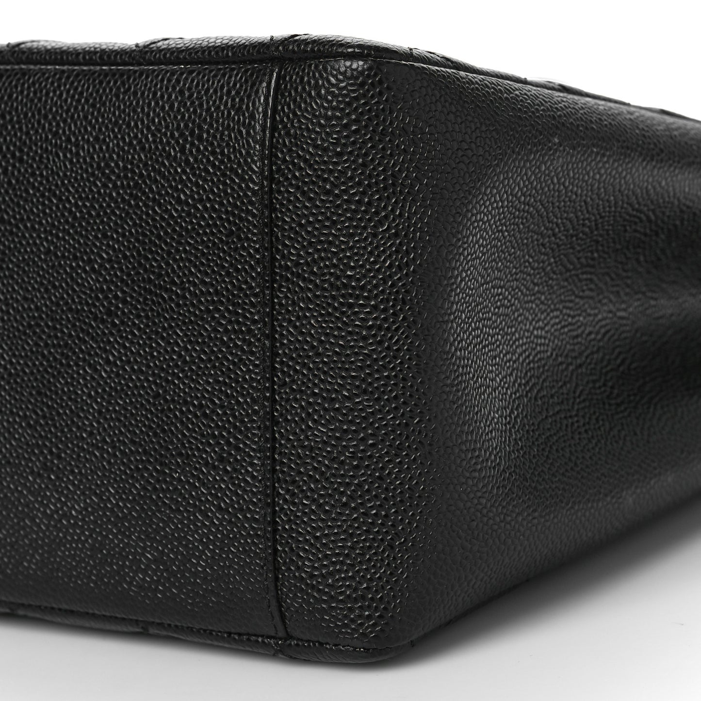Caviar Quilted Grand Shopping Tote GST Black