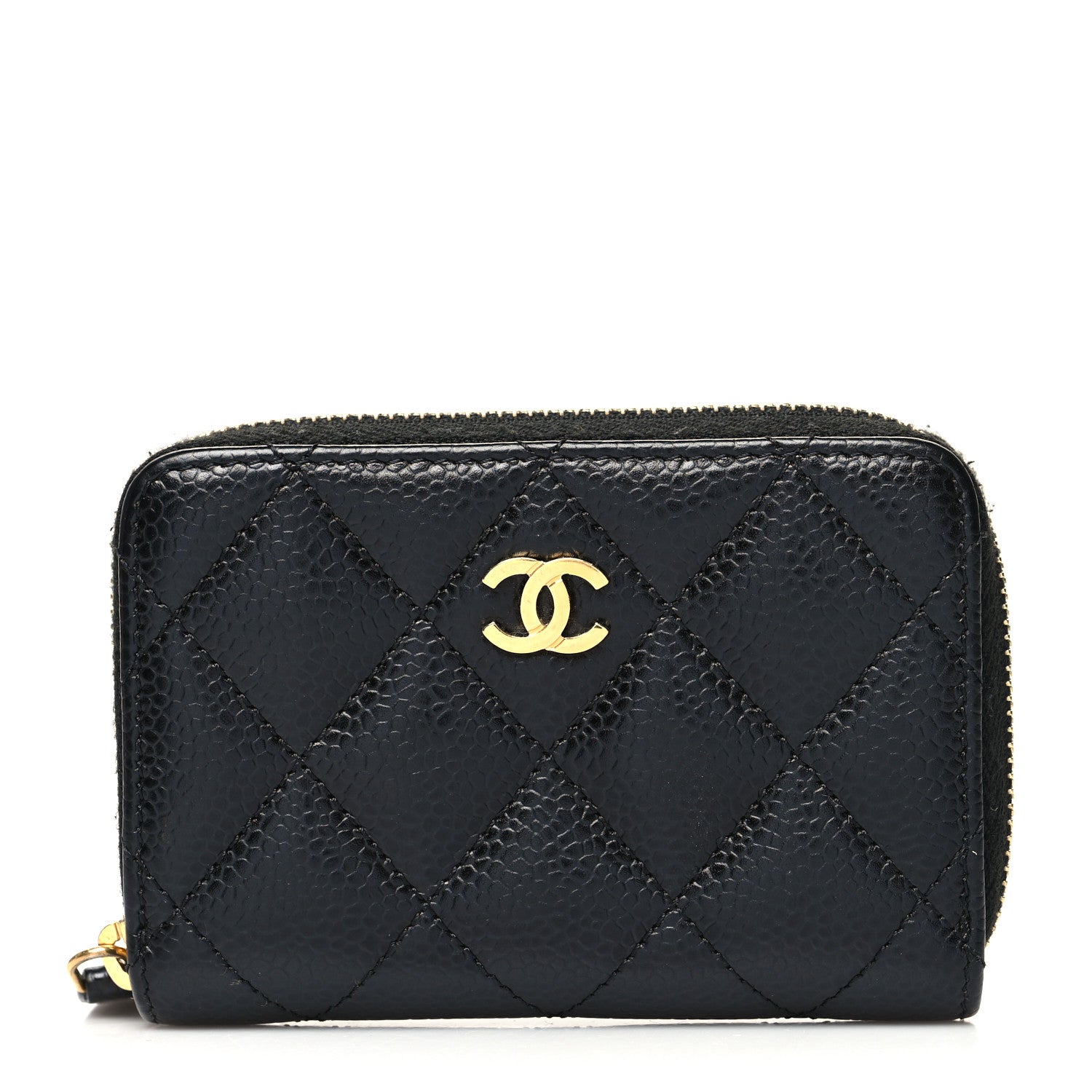 Chanel Caviar Quilted Classic Zipped Coin Purse Black 1 of 11