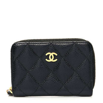 Chanel Caviar Quilted Classic Zipped Coin Purse Black 1 of 11