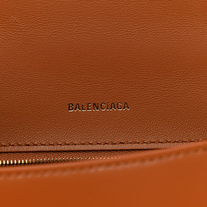 Balenciaga Shiny Box Calfskin Small Hourglass Top Handle Bag Camel 5 of 12
