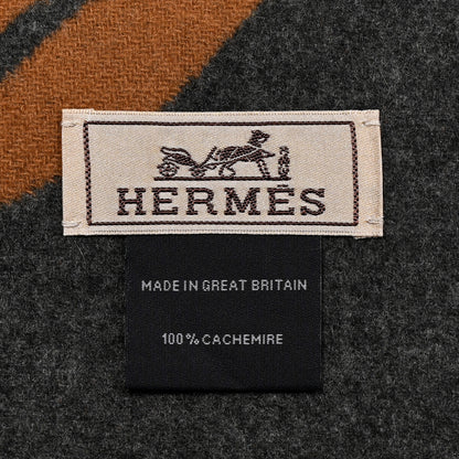 Hermes Cashmere Maillons TGM Scarf Camel Flanelle 4 of 4