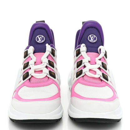 Louis Vuitton Calfskin Technical Nylon LV Archlight Sneaker 38.5 Pink 2 of 11