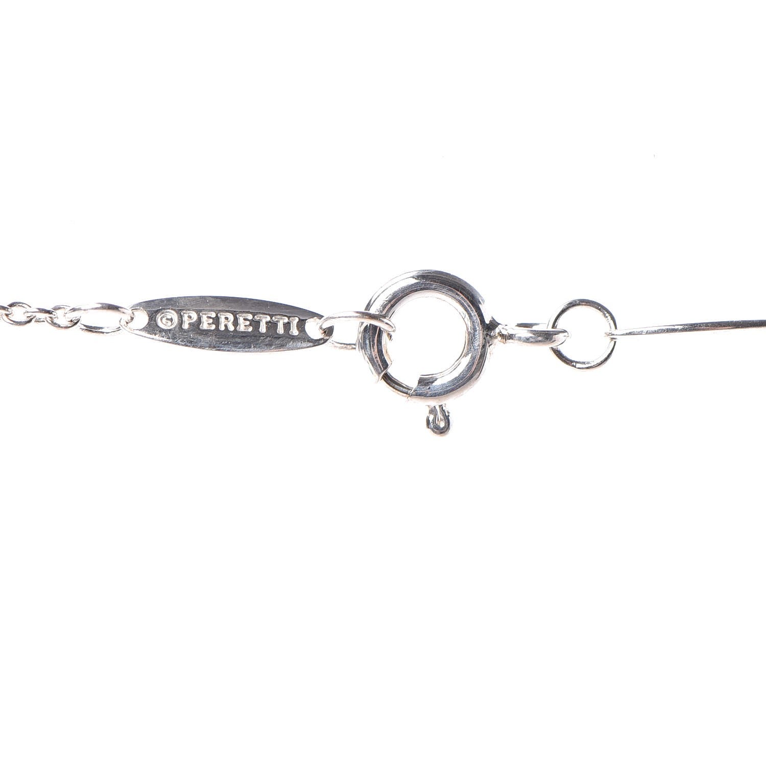 Tiffany Sterling Silver 22mm Elsa Peretti Teardrop Pendant Necklace 9 of 9