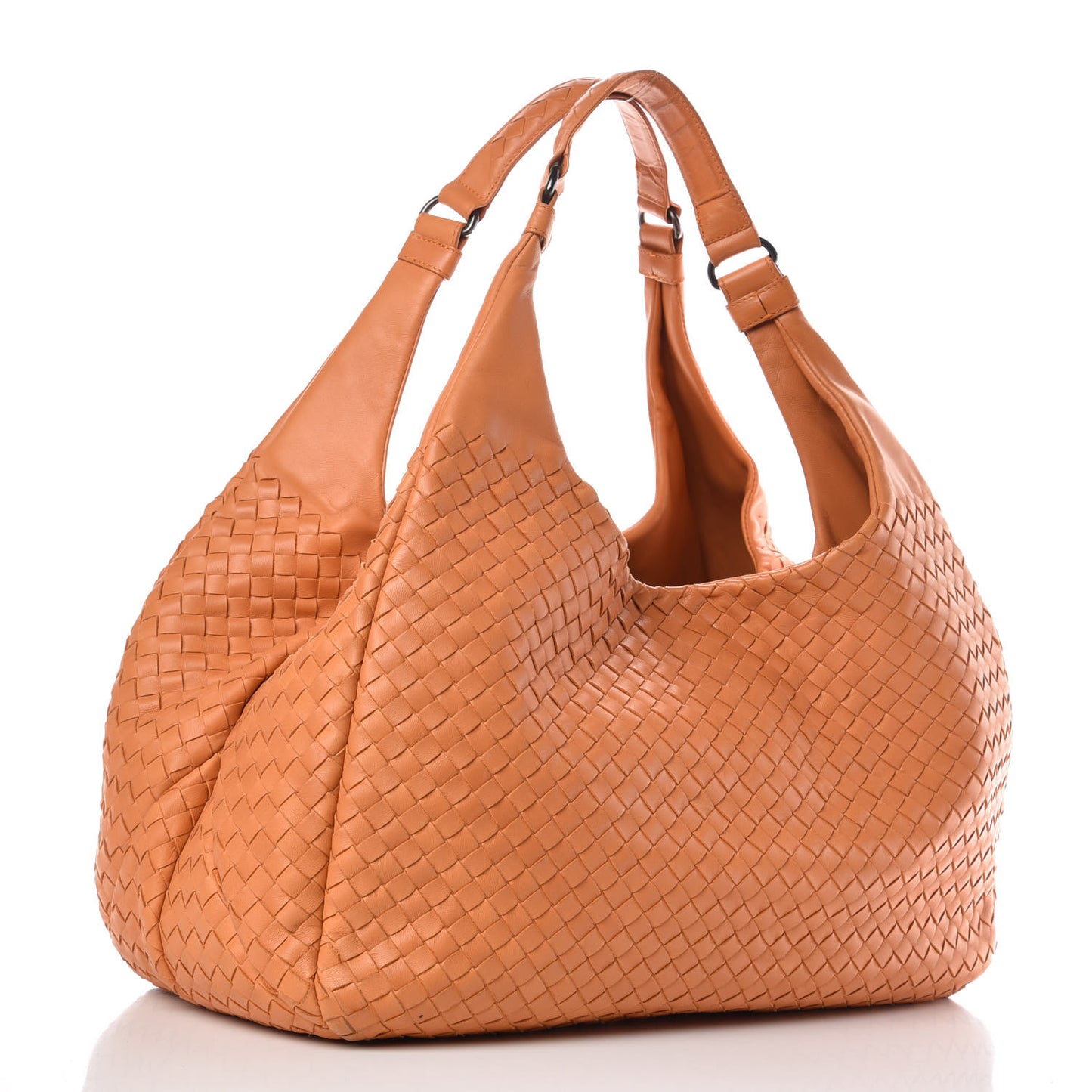 Nappa Intrecciato Large Campana Saffron