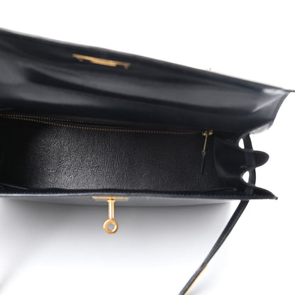 Hermes Box Kelly Sellier 28 Bleu Marine 5 of 19