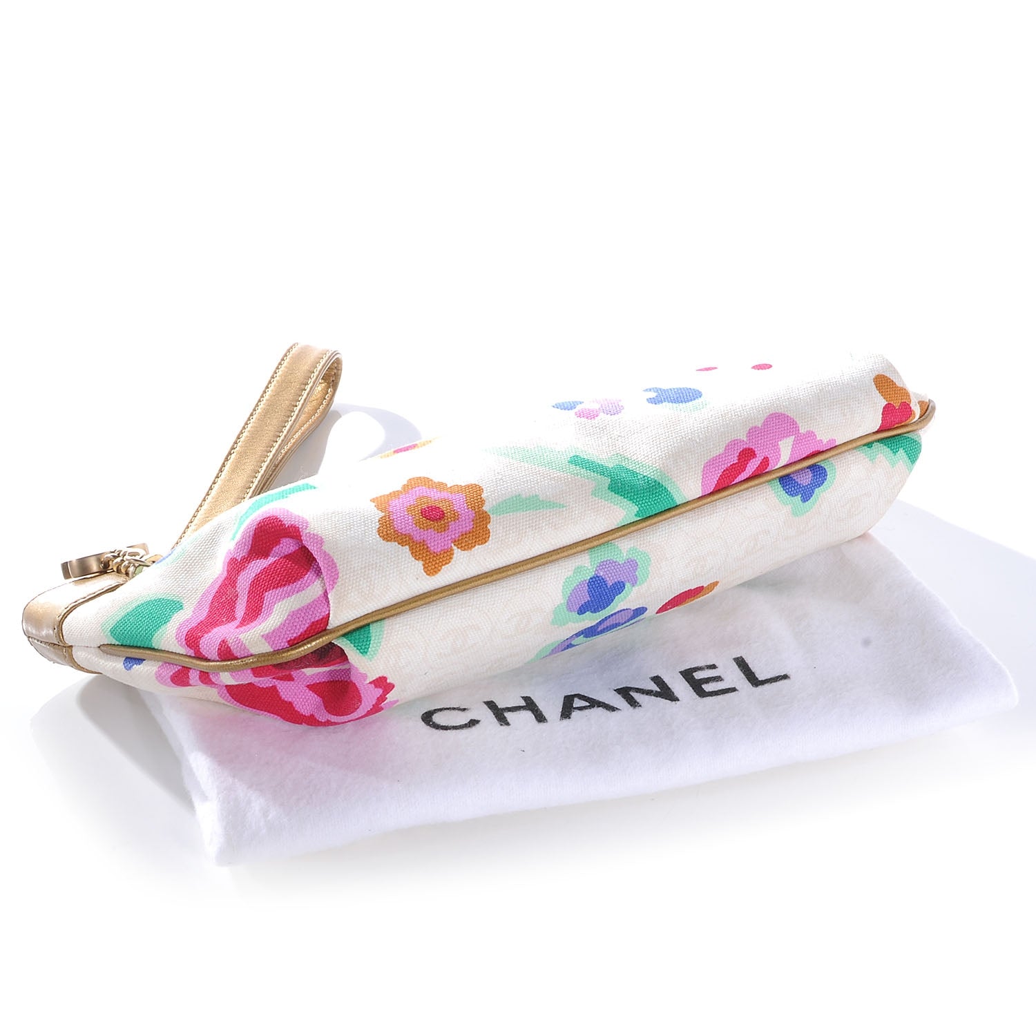 Chanel Canvas Floral Wristlet 4 of 7