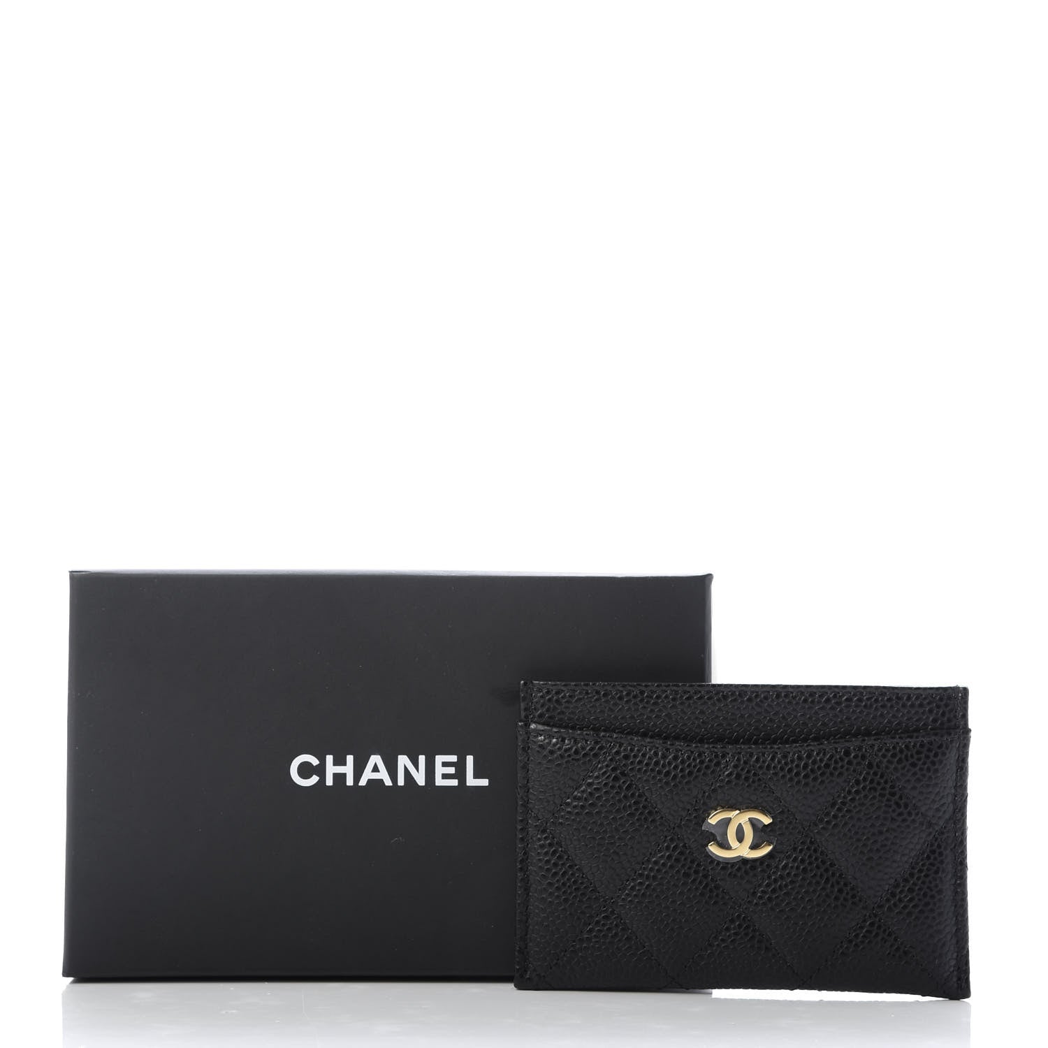 Chanel Caviar Quilted Card Holder Black 9 of 9