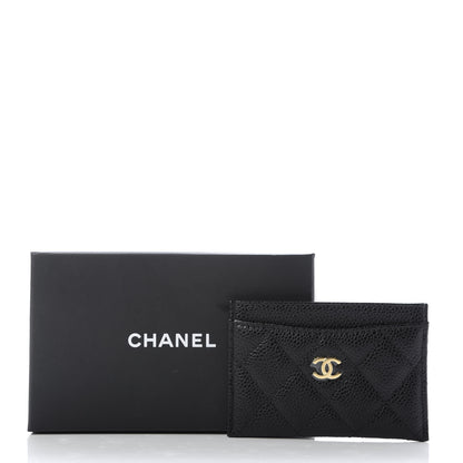 Chanel Caviar Quilted Card Holder Black 9 of 9