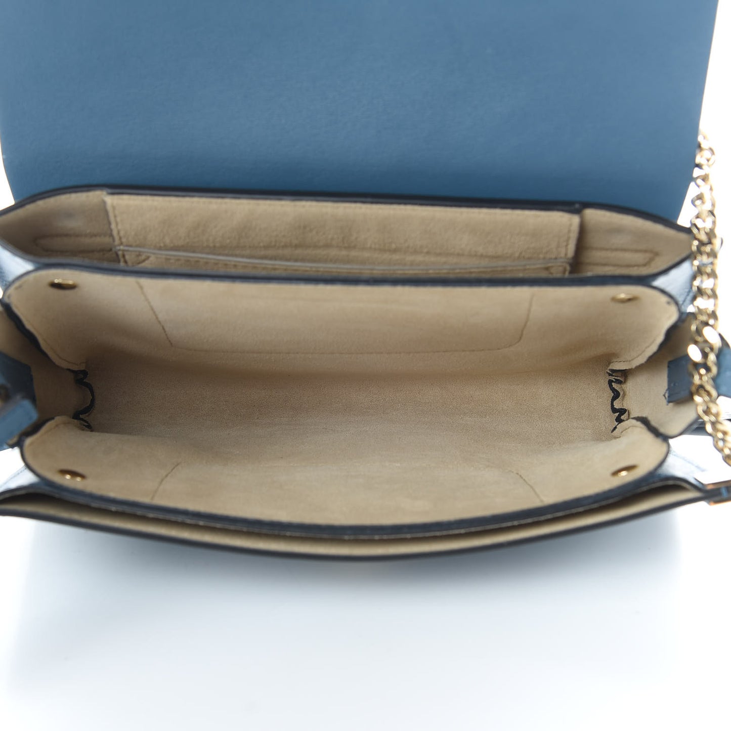 Suede Calfskin Small Faye Shoulder Bag Summer Blue Intense Green