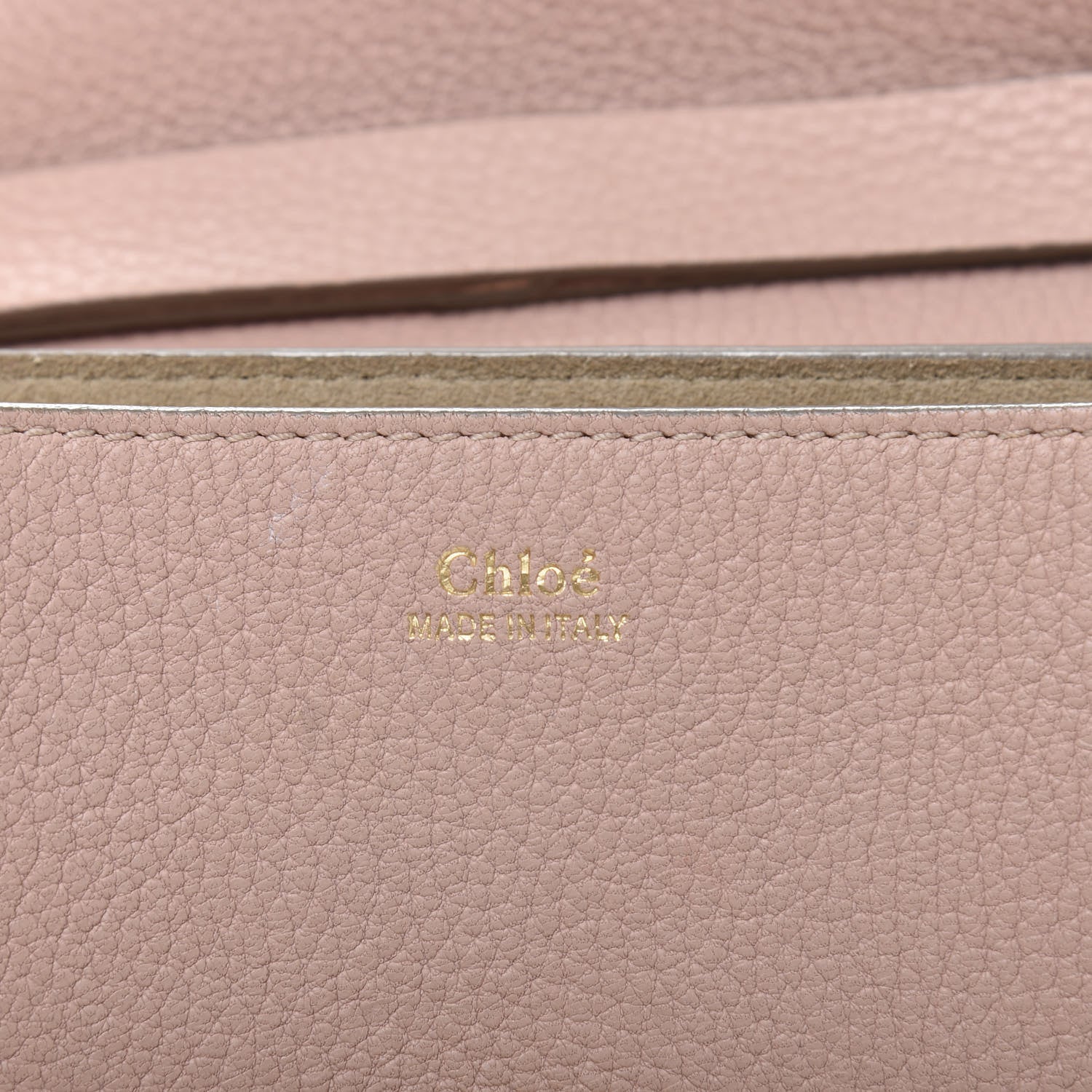 Chloe Grained Lambskin Drew Shoulder Bag Cement Pink 9 of 11