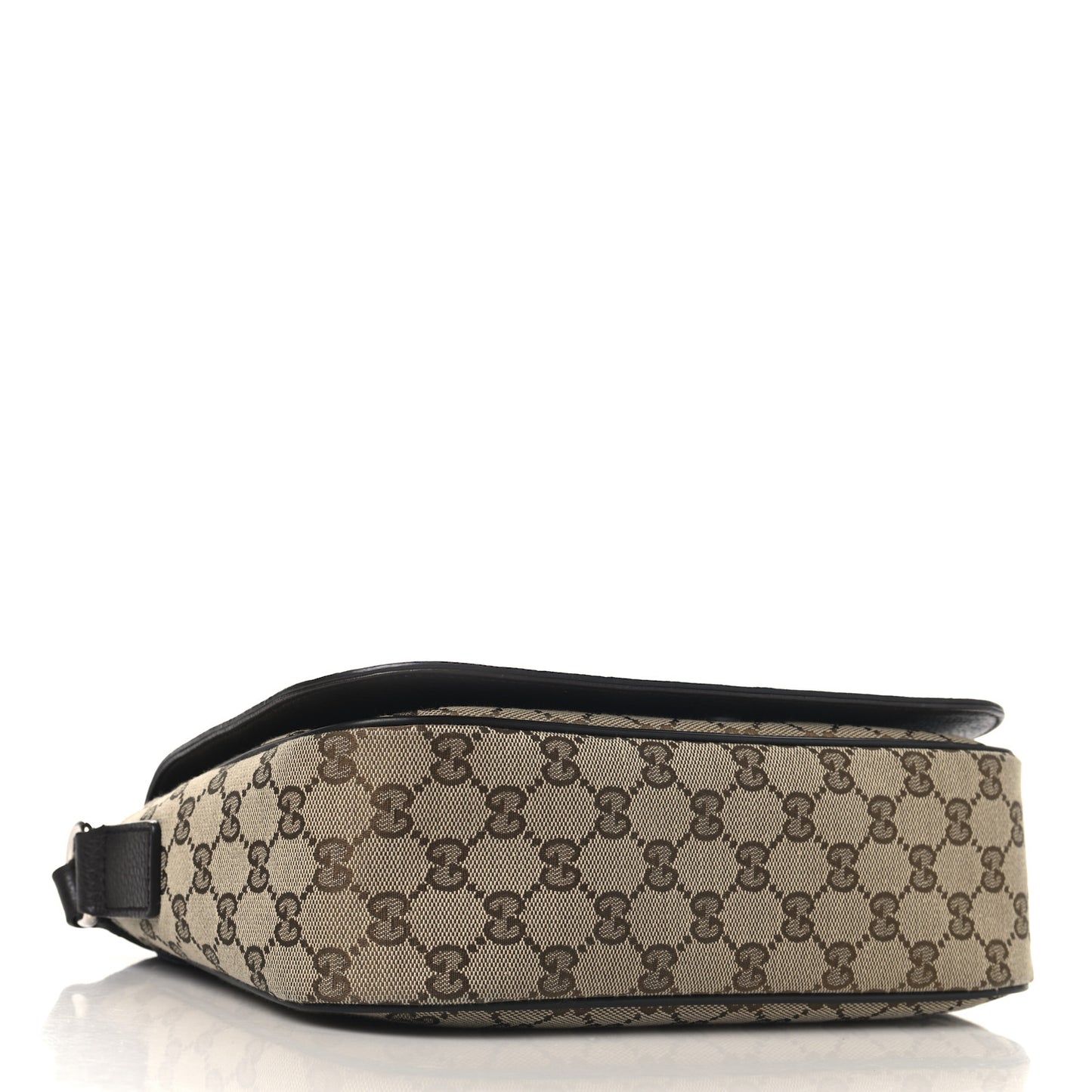 Monogram Large Flap Messenger Bag Beige Dark Brown