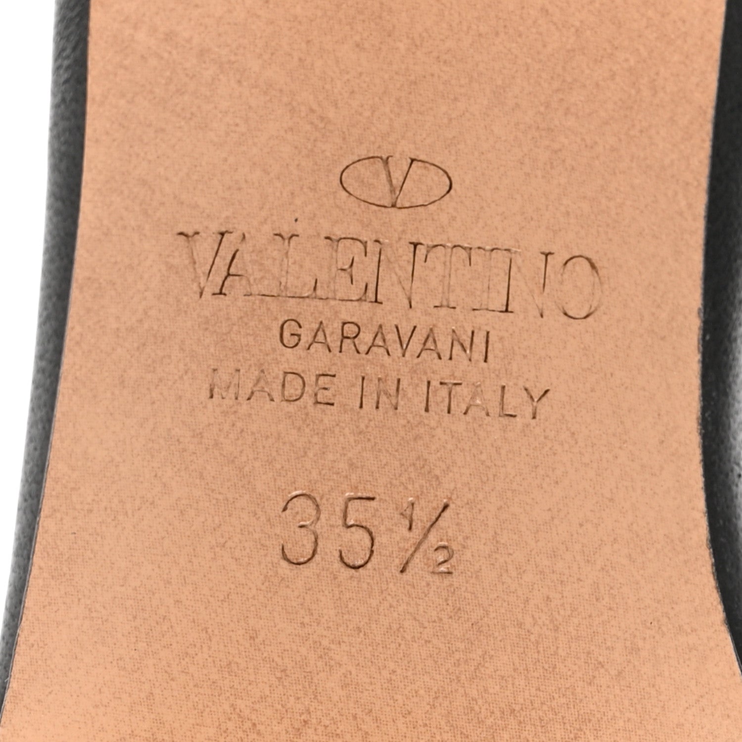 Valentino Garavani Calfskin VLogo 65mm Slide Sandals 35.5 Black 8 of 11