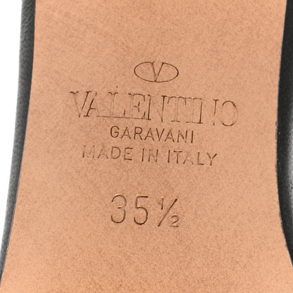 Valentino Garavani Calfskin VLogo 65mm Slide Sandals 35.5 Black 8 of 11