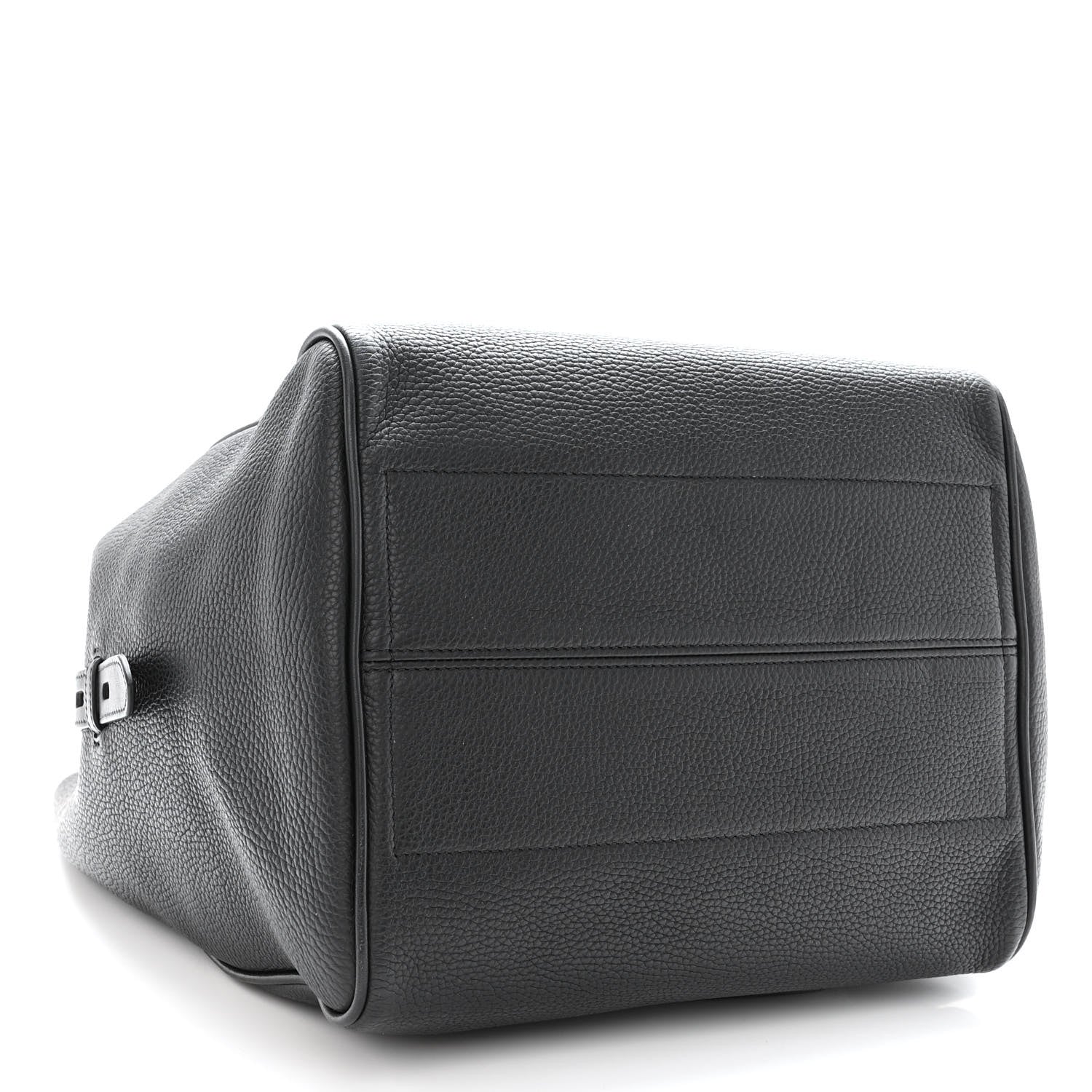 Tom Ford Calfskin Large Hollywood T Twist Tote Black 4 of 10