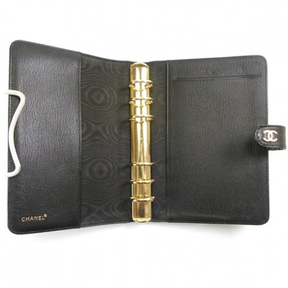 Chanel Leahter Small AGENDA Planner Black 5 of 9