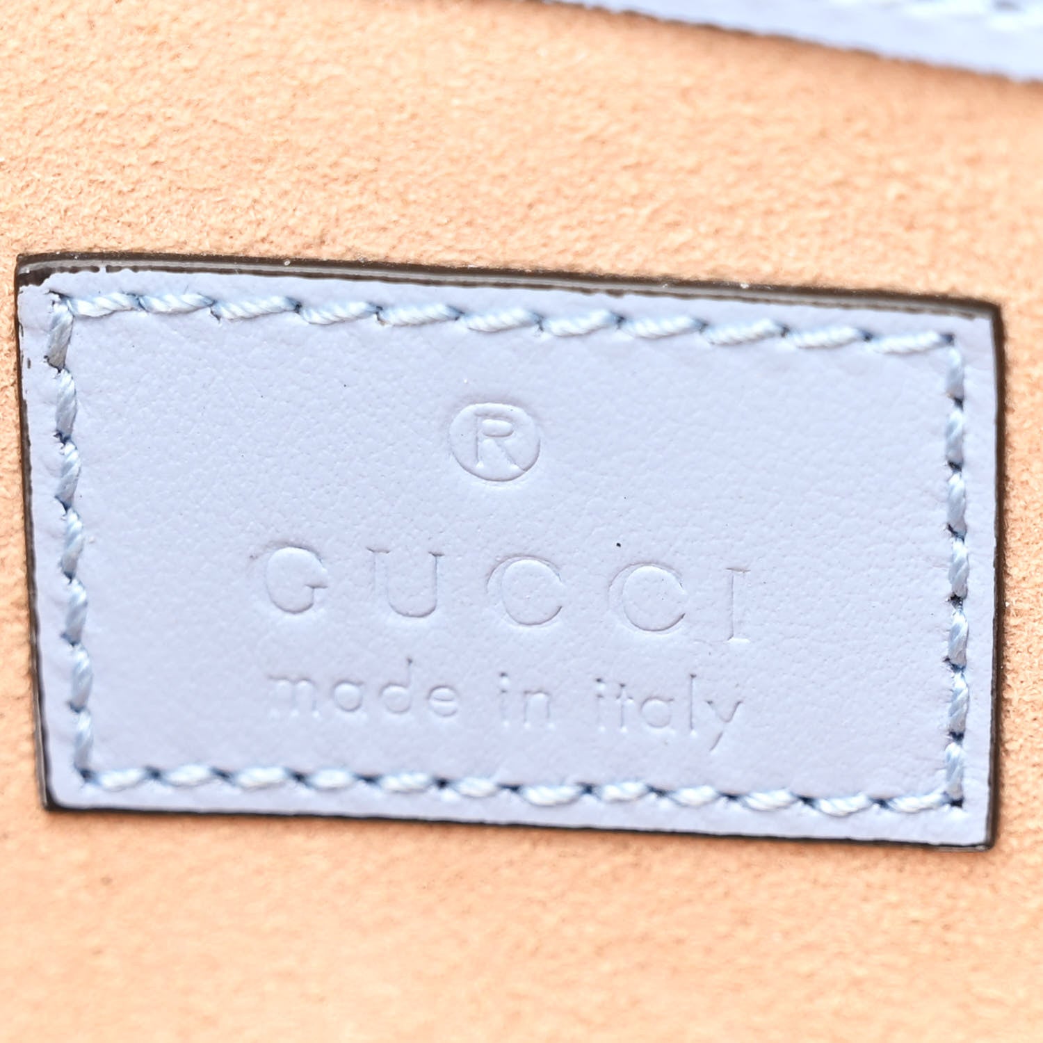 Gucci Calfskin Matelasse Monochrome GG Marmont Chain Belt Bag Porcelain Light Blue 6 of 12
