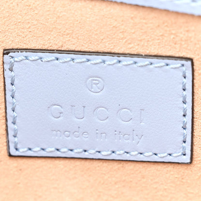 Gucci Calfskin Matelasse Monochrome GG Marmont Chain Belt Bag Porcelain Light Blue 6 of 12