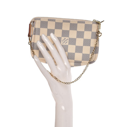 Louis Vuitton Damier Azur Mini Pochette Accessories 2 of 7