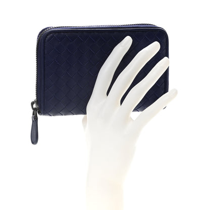Bottega Veneta Nappa Intrecciato Zip Around Wallet Atlantic 2 of 9