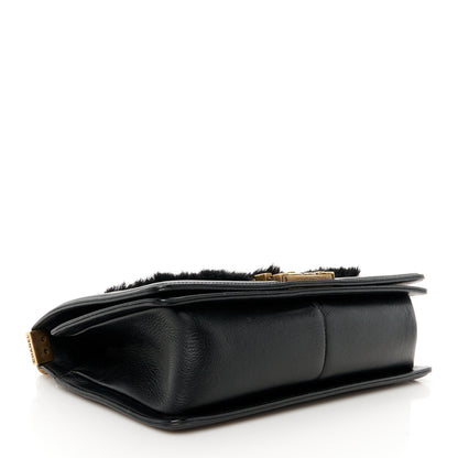 Chanel Goat Hair Medium Celtic Boy Flap Black 4 of 10