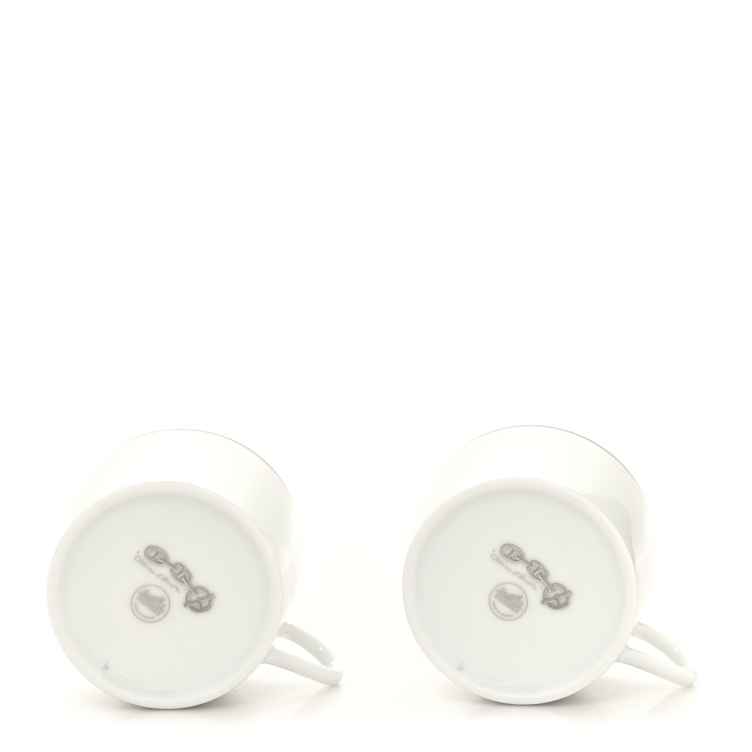 Hermes Porcelain Platinum Chaine d'Ancre Tea Cup and Saucer Set of 2 5 of 11