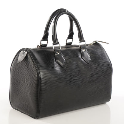Louis Vuitton Epi Speedy 25 Black 3 of 9