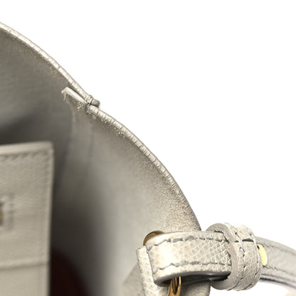 Celine Grained Calfskin Small Vertical Bi-Cabas Cream Red 11 of 13