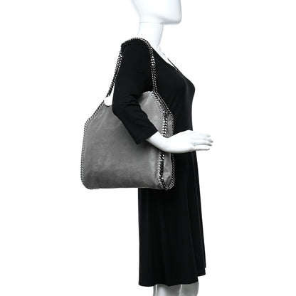 Stella McCartney Shaggy Deer Falabella Fold Over Tote Grey 2 of 9