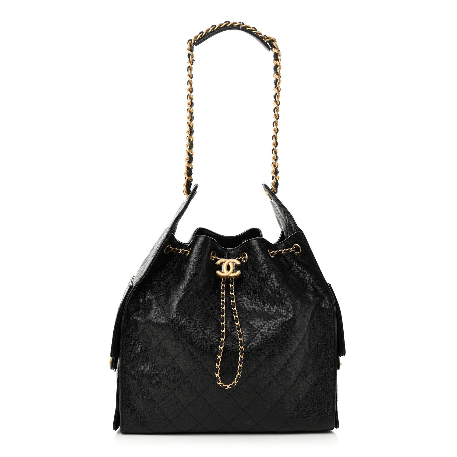 Chanel Caviar Quilted Medium Chanel 25 Handbag Black 1 of 12