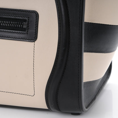 Celine Sleek Calfskin Micro Bi-Color Luggage Black Beige 10 of 12