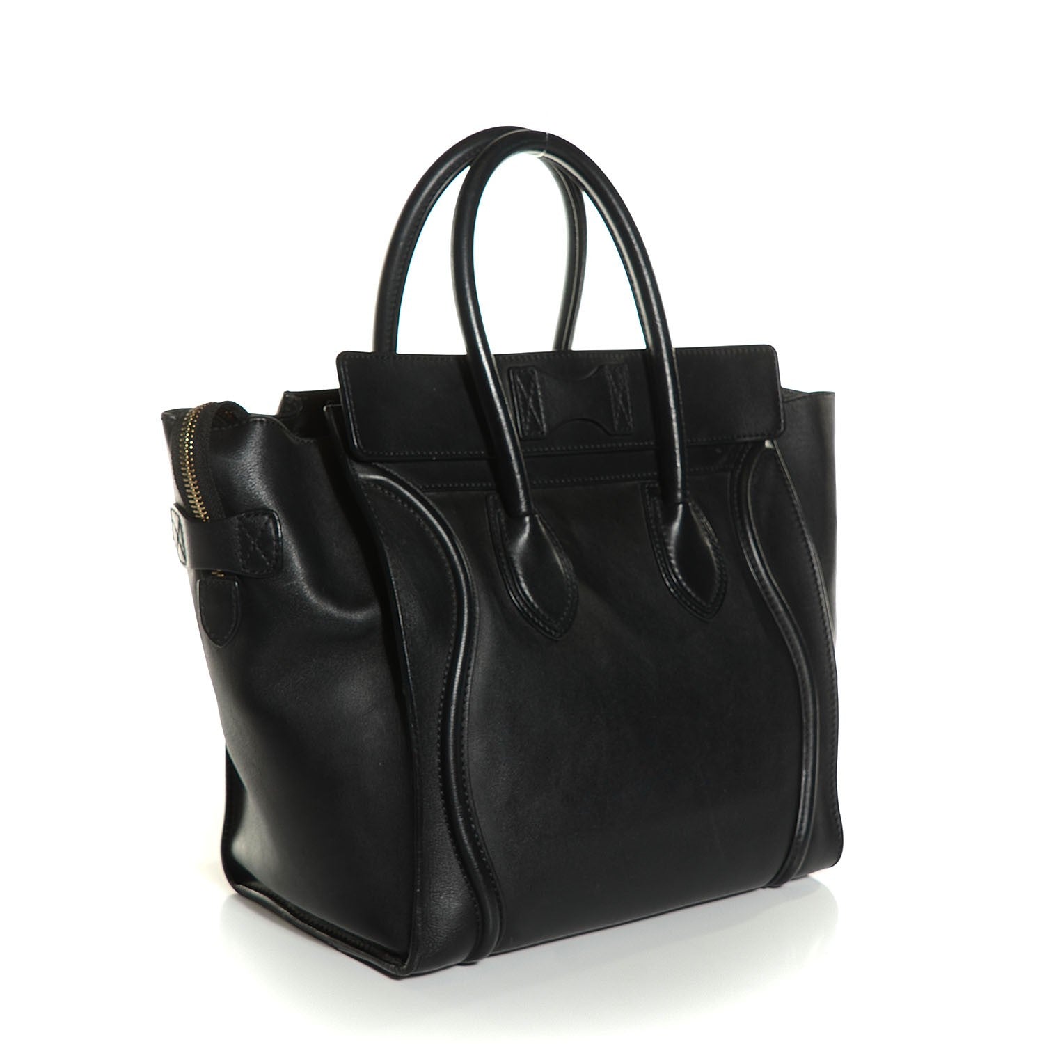 Celine Smooth Calfskin Mini Luggage Black 3 of 9