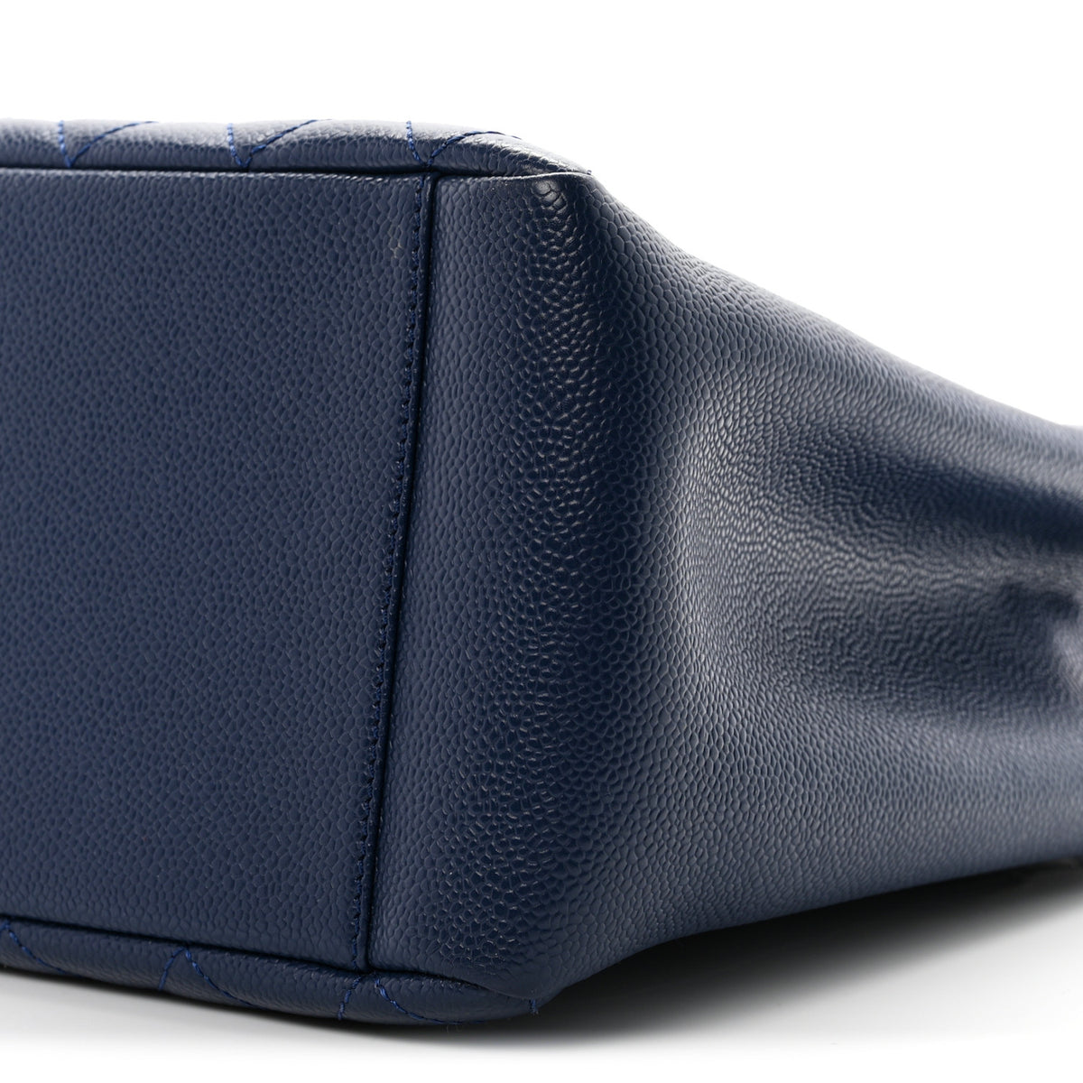 Caviar Quilted Grand Shopping Tote GST Dark Navy Blue