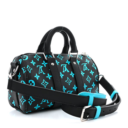 Louis Vuitton Monogram Playground Keepall Bandouliere 25 Black 3 of 10