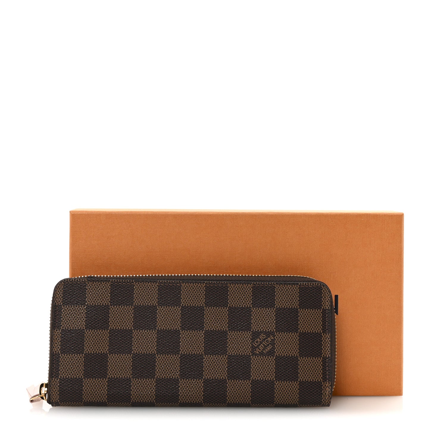 Damier Ebene Clemence Wallet Rose Ballerine