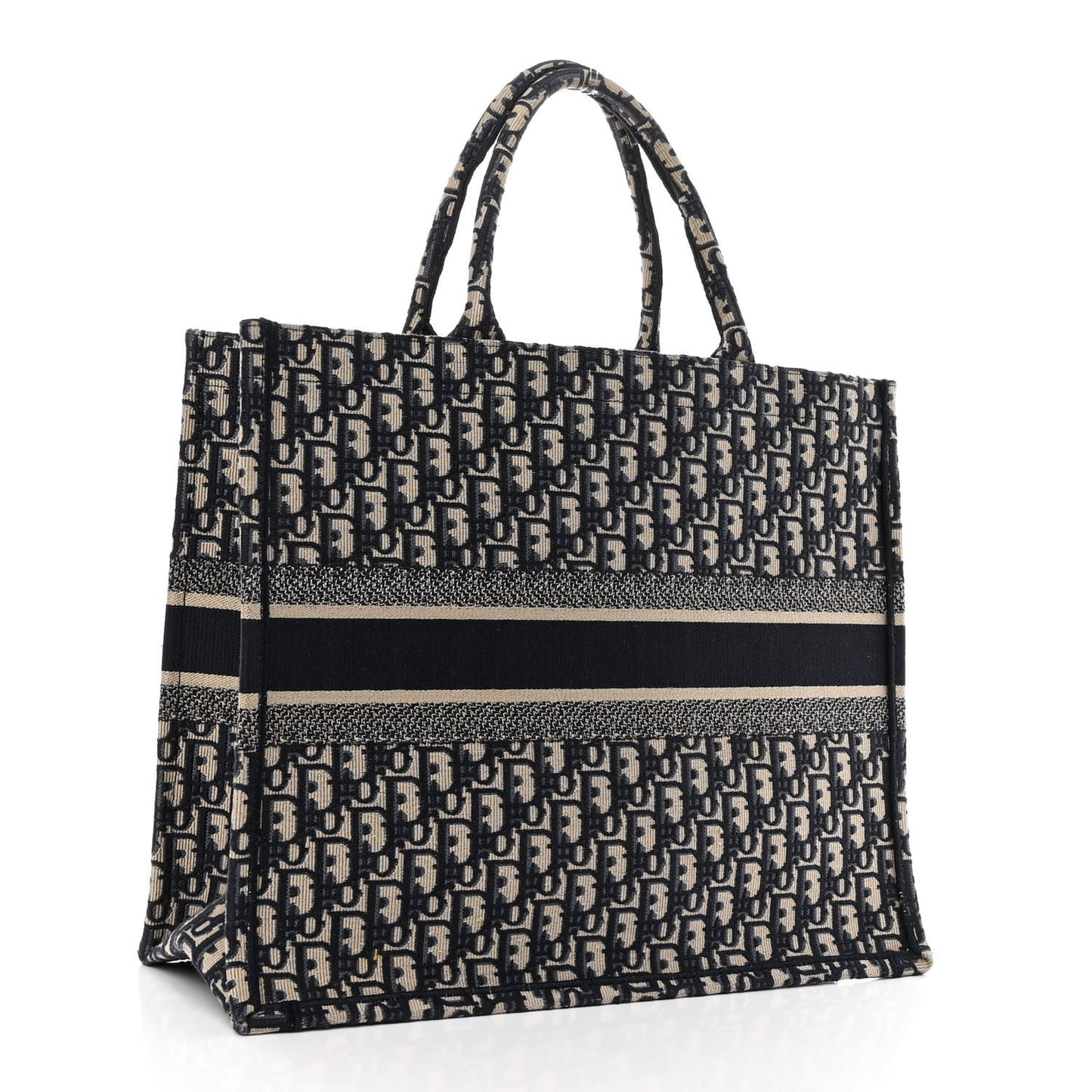 Oblique Large Book Tote Blue Multicolor
