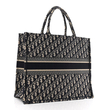 Christian Dior Oblique Large Book Tote Blue Multicolor 3 of 11