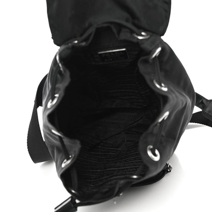 Prada Nylon Vela Mini Cinch Backpack Black 5 of 12