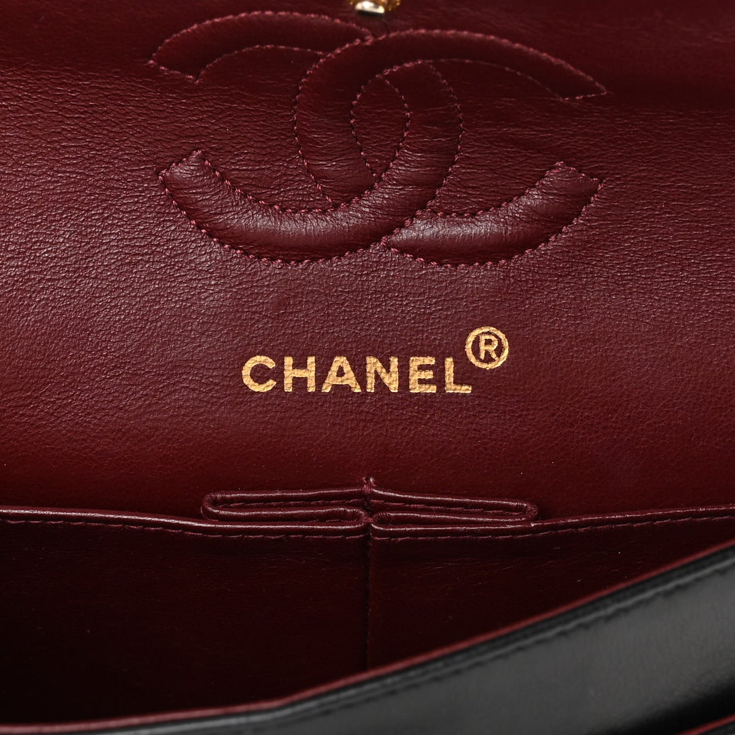 Lambskin Quilted Small Double Flap Black