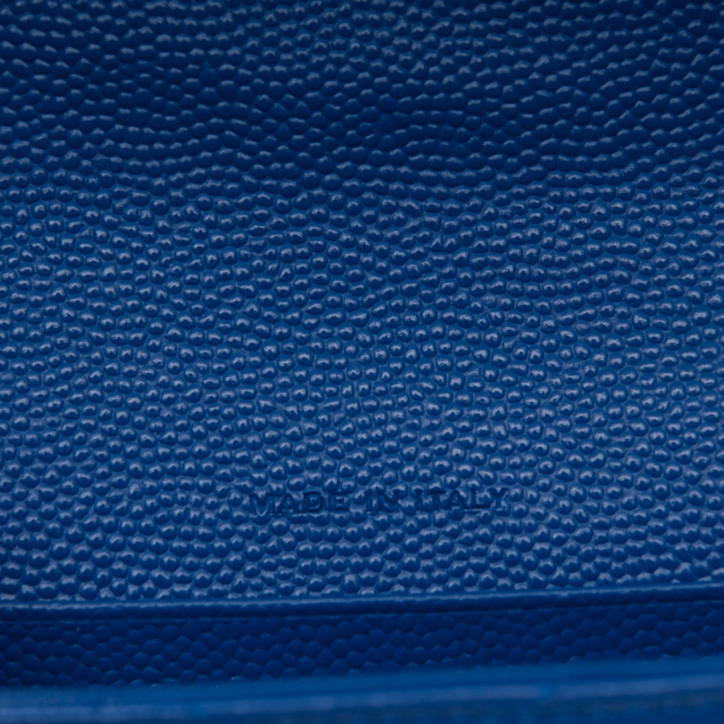 Grain De Poudre Matelasse Chevron Small Monogram Envelope Wallet Royal Blue