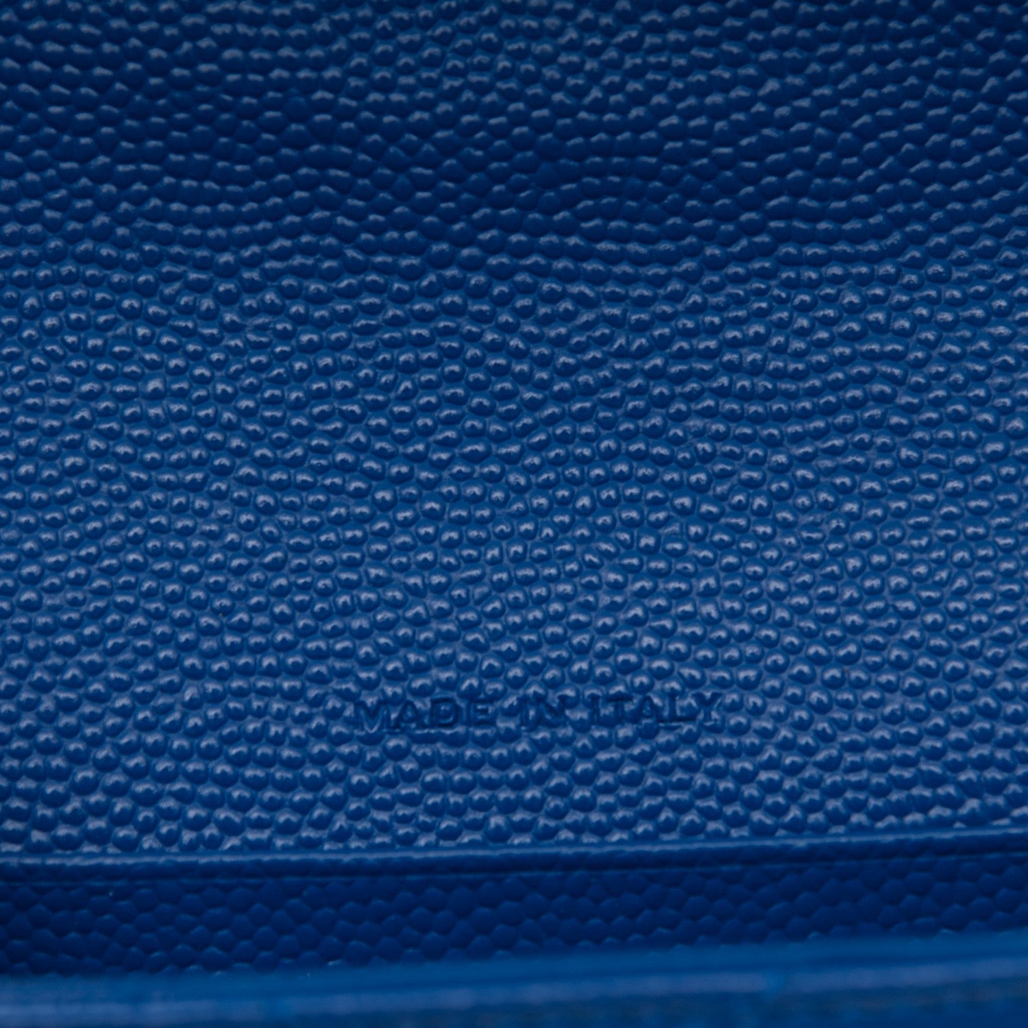 Saint Laurent Grain De Poudre Matelasse Chevron Small Monogram Envelope Wallet Royal Blue 7 of 7
