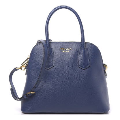 Prada Saffiano Cuir Bauletto Bluette 1 of 10