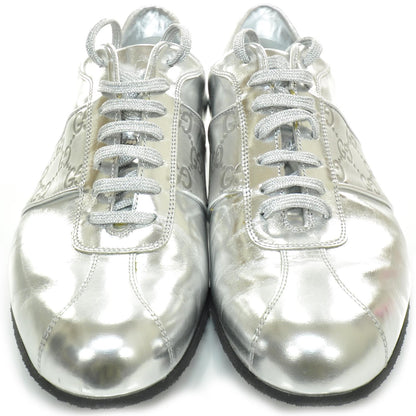 Gucci Mens Guccissima Sneakers 9 Metallic Silver 1 of 10